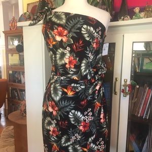 * Tiki * Viva Las Vegas*  Tropical Sarong Wiggle Dress!